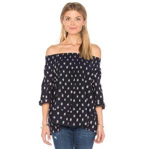 Current/Elliott Off the Shoulder Navy Top  | Size 1 or S